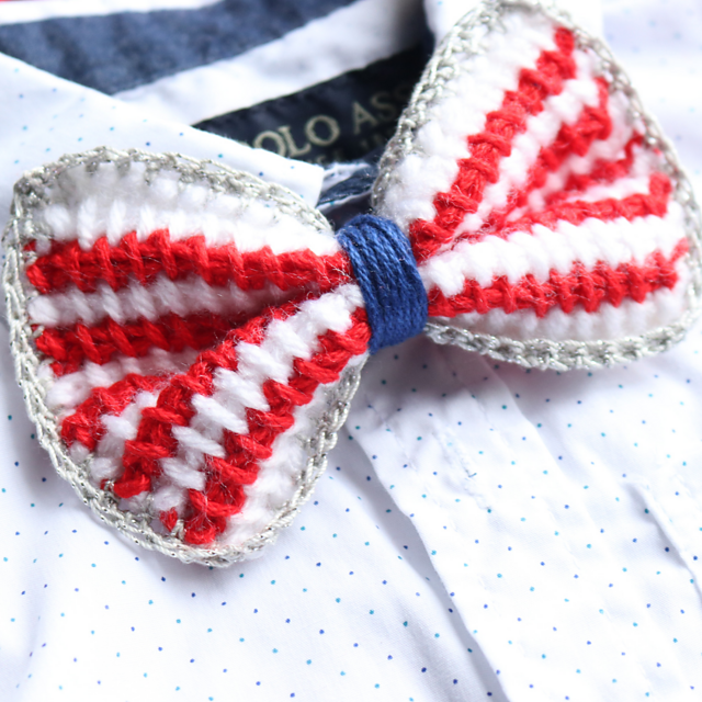 Crochet Bow Pattern – Free Tunisian Crochet Bow-Tie