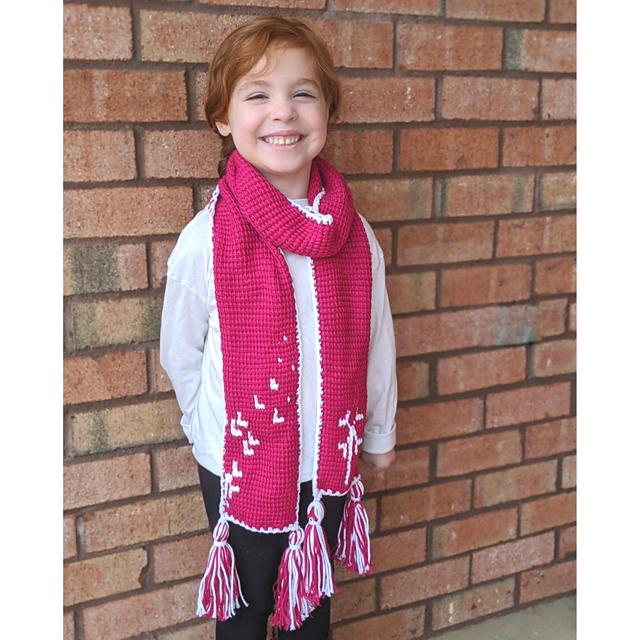Spring Crochet Scarf Pattern – Springtime Wishes Scarf