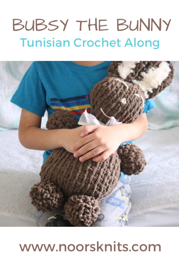 Looking for a fun easy crochet bunny pattern? Join me for a Tunisian crochet along for Bubsy the Bunny made in 3 parts with full video tutorials on YouTube!