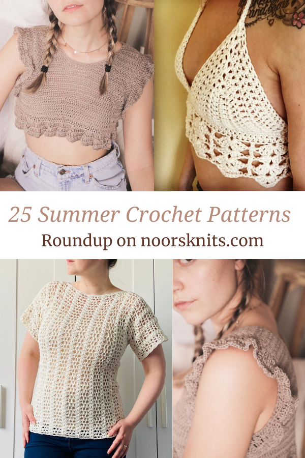 Summer crochet patterns that will make you feel cheerful. Check out this roundup of easy crochet patterns for summer and get crocheting for summer!