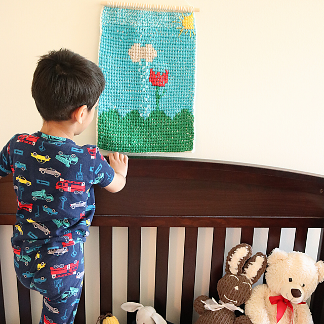 Crochet Wall Hanging Pattern- Sun Showers Wall Hanging