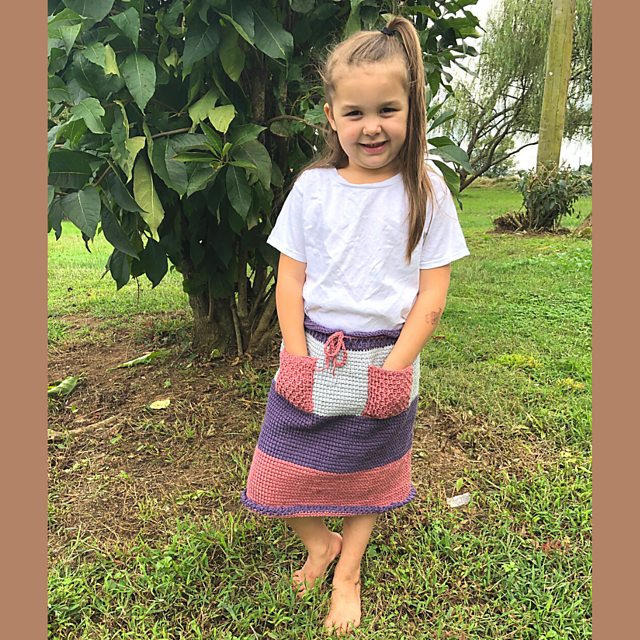 Crochet Skirt Pattern  Pocketful of Color Skirt