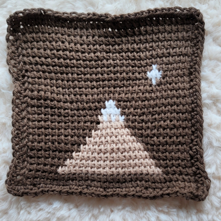 Crochet Mountain Square Pattern Wild One TCAL