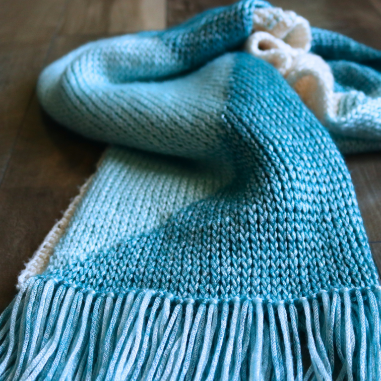 Tunisian crochet scarf pattern Snowscapes Scarf