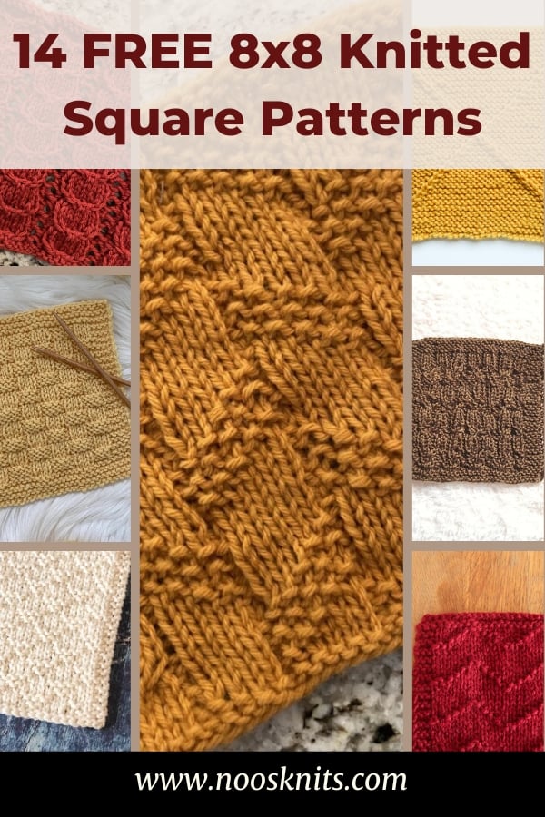 8×8 knitted square patterns free – 14 FREE square knitting patterns