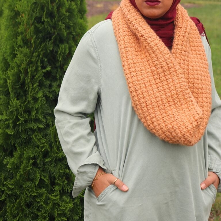 Free Tunisian crochet scarf pattern Autumn Embers Scarf