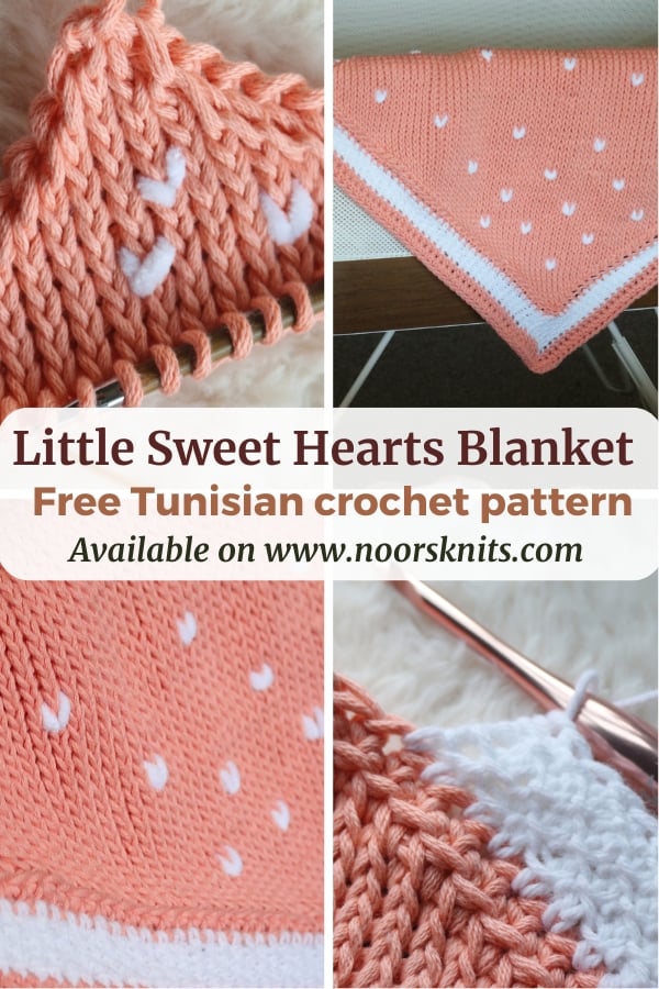 Check out this newborn crochet blanket, a perfect knit like crochet baby blanket to practice the basic Tunisian crochet stitches.