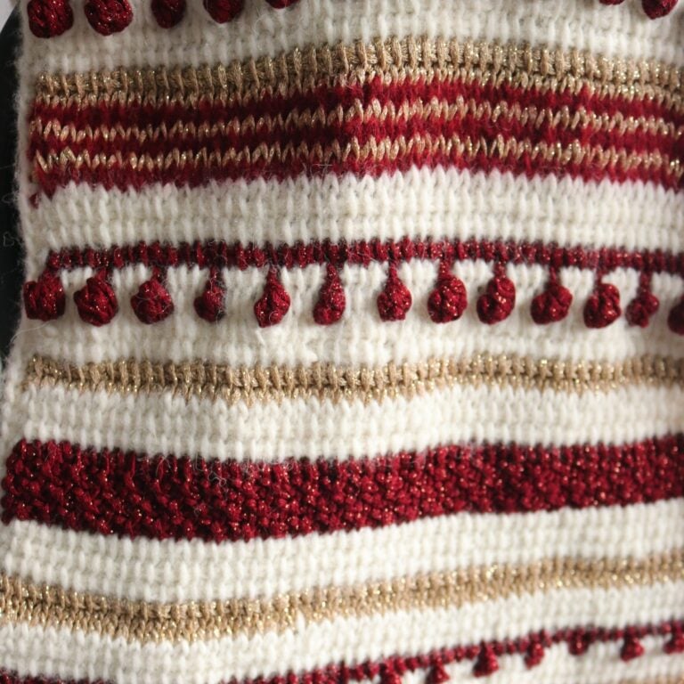 Tunisian stitch crochet patterns Frost Kiss Wrap